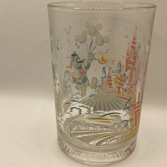 Walt Disney World 25th Anniversary Glass Donald Duck Castle 1996 Promo Cup - Picture 8 of 10